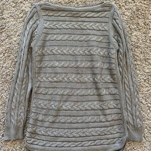 Lauren Ralph Lauren Gray Cable Knit Sweater